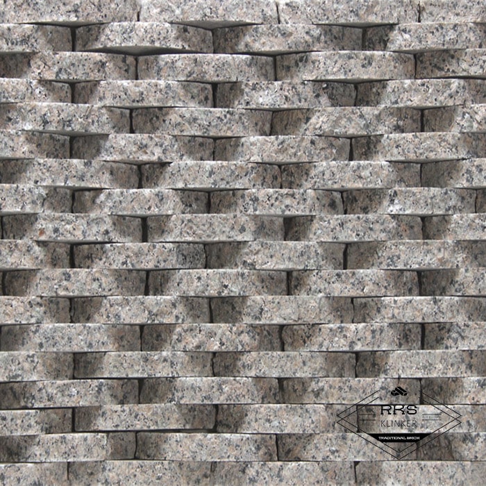 Фасадный камень Плетёнка — Гранит Межиричский в Курске